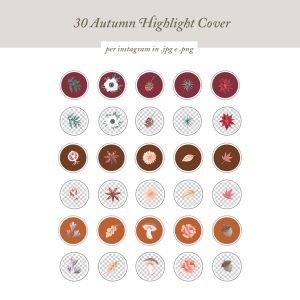 30 Botanical {Autumn} Cover Instagram per le tue storie in evidenza