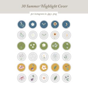 30 Botanical {Summer} Cover Instagram per le tue storie in evidenza