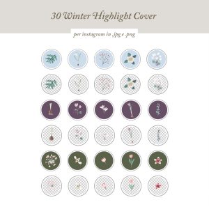 30 Botanical {winter} Cover Instagram per le tue storie in evidenza